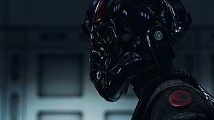 black full-face helmet, video games, Star Wars, Star Wars Battlefront II
