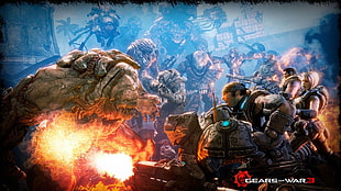 Gear of War 3 digital wallpaper, Gears of War, video games, Gears of War 3 HD wallpaper