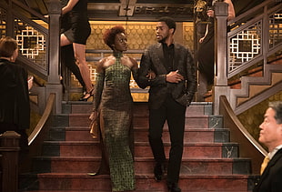 Black Panther movie scene HD wallpaper