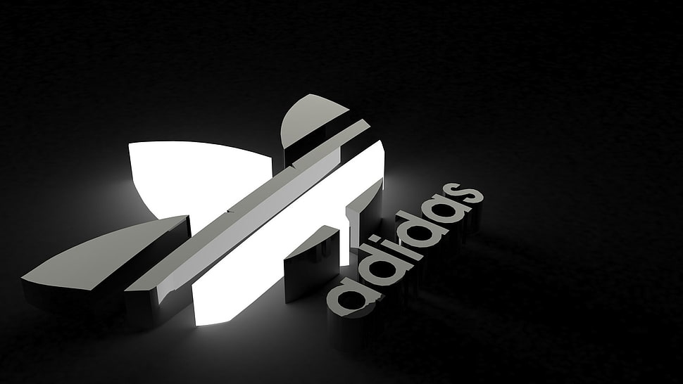 Adidas LED logo HD wallpaper
