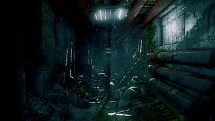 animated tunnel illustration, video games, Investigator, Steam (software)