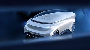 gray concept car, Icona Nucleus, Autonomous, Electric cars