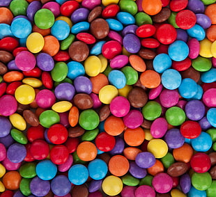 assorted color chocolate candies HD wallpaper