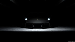 black sports car, Lamborghini, car, vehicle