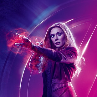 Avengers: Infinity War, Elizabeth Olsen, Wanda Maximoff, Scarlet Witch HD wallpaper