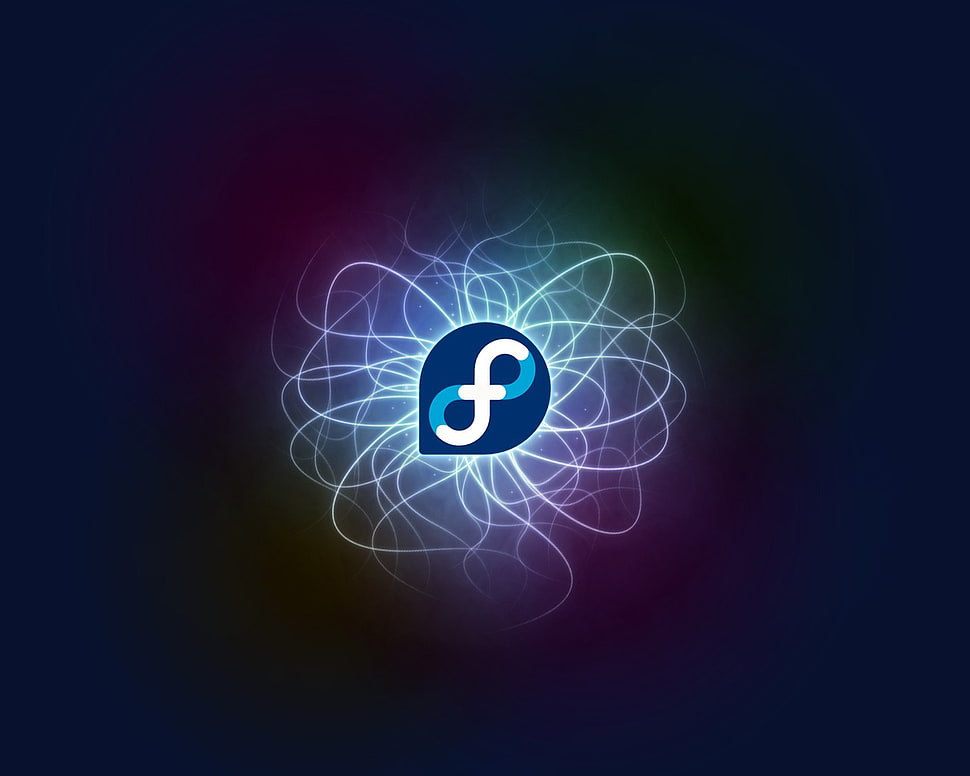 infinity sign logo, Linux, Fedora HD wallpaper