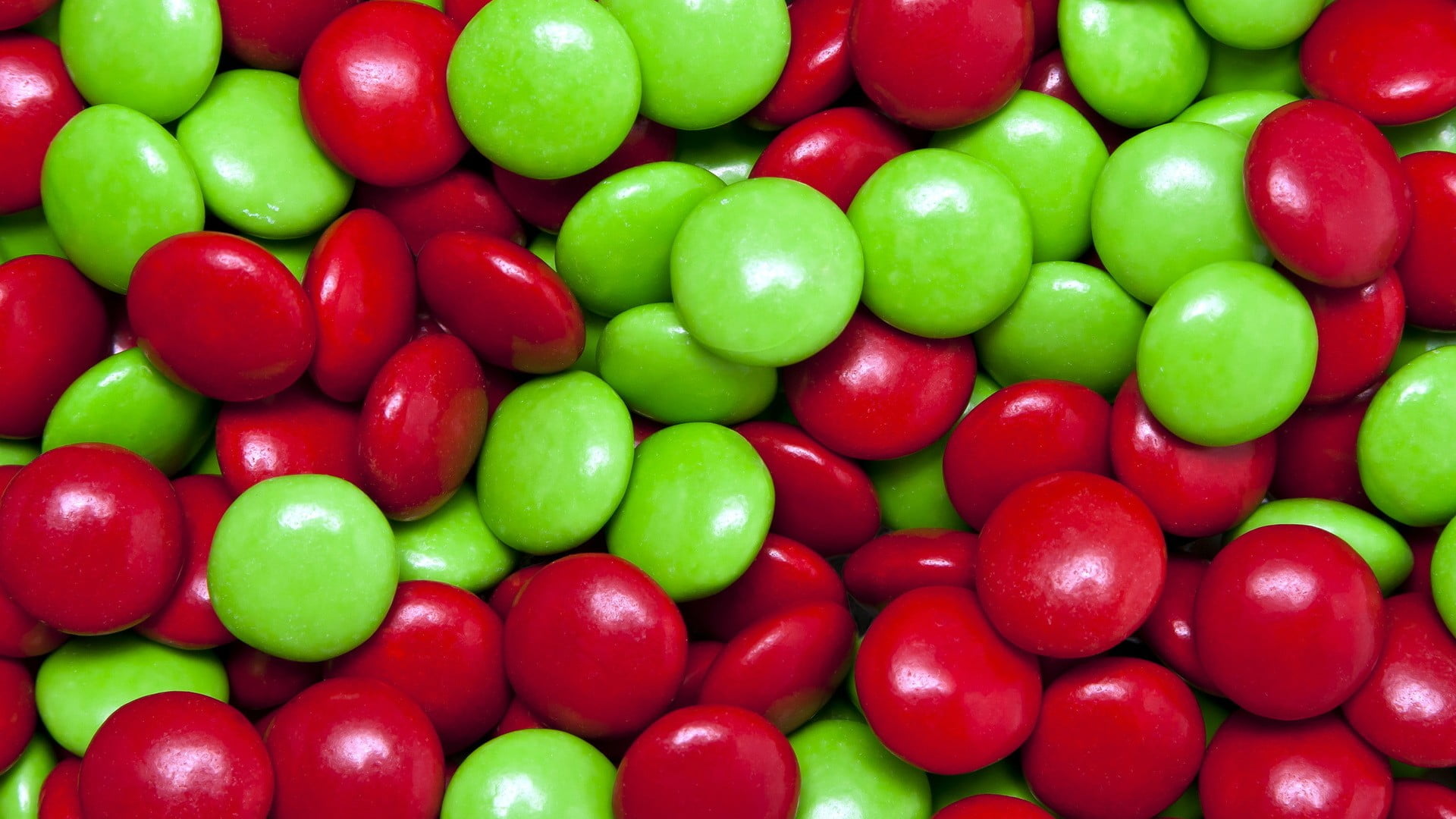 Pile of red and green coated chocolates, candies, sweets, red, green HD  wallpaper | Wallpaper Flare