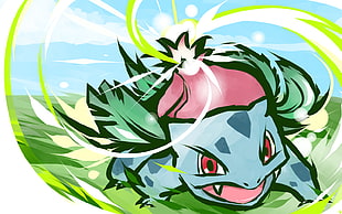 Pokemon Ivysaur digital wallpaper, ishmam, Pokémon, Ivysaur