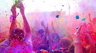multicolored paint party