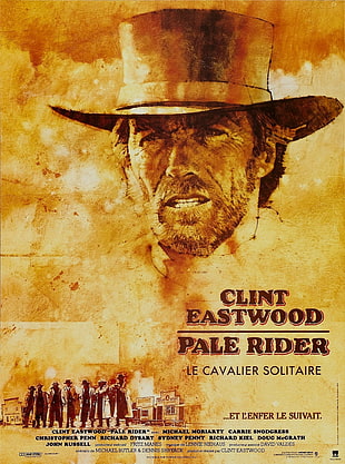Pale Rider Clint Eastwood poster, Pale Rider, Clint Eastwood, 1985, movies HD wallpaper