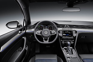 black Volkswagen vehicle interior