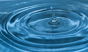 clear water, water, water drops, macro, ripples HD wallpaper