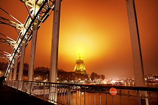 Eiffel tower on high angle view photography HD wallpaper