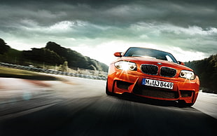 red BMW car, car, BMW, red cars, vehicle