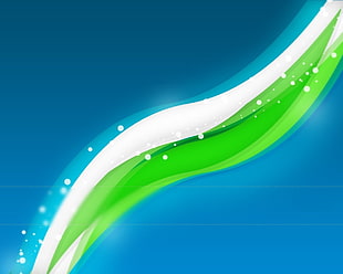 white and green logo HD wallpaper