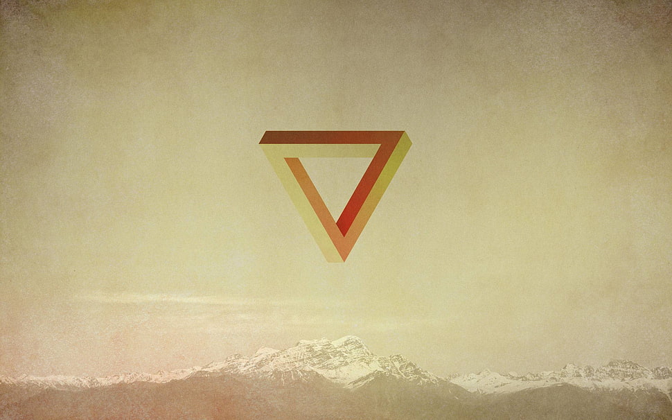 triangular logo HD wallpaper