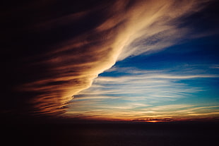 white and brown clouds HD wallpaper