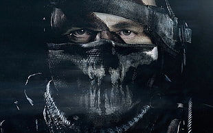man in black mask game case cover, video games, video game characters, Call of Duty, Call of Duty: Ghosts HD wallpaper