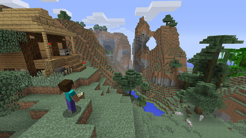 Minecraft game digital wallpaper HD wallpaper