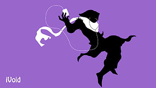 silhouette of person wearing scarf illustration, League of Legends, video games