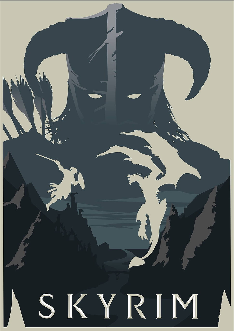 Elder Scrolls Skyrim poster HD wallpaper