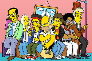 The Simpsons graphic cover, The Simpsons, Homer Simpson HD wallpaper
