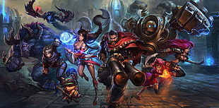 League of Legends wallpaper, League of Legends, realistic, Ahri, Katarina