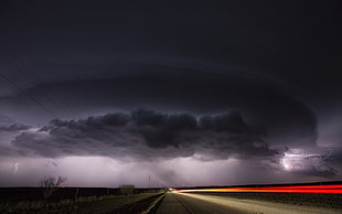 dark clouds effect, landscape