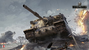 World of Tanks digital wallpaper, World of Tanks, Tortoise, military