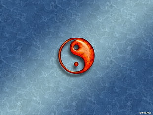 red Yin Yang logo, Yin and Yang