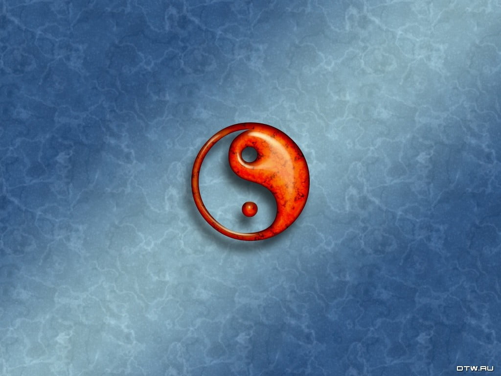 red Yin Yang logo, Yin and Yang