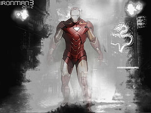Ironman 3 2012 digital wallpaper, Iron Man, artwork