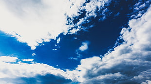 white clouds, Clouds, Sky, Blue HD wallpaper
