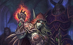 World of Warcraft digital wallpaper, World of Warcraft, Sylvanas Windrunner