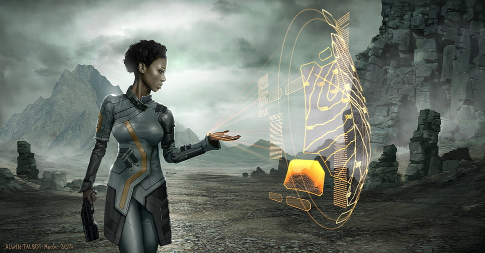 game application digital wallpaper, cyberpunk, futuristic HD wallpaper