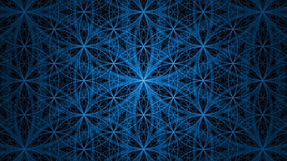 blue graphic art HD wallpaper