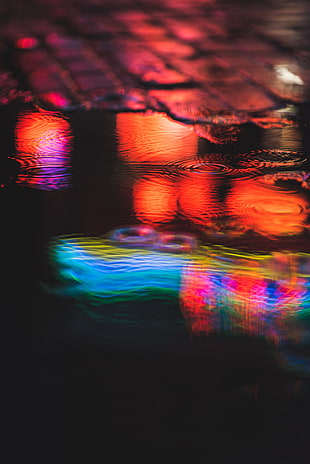 Water,  Glare,  Blur HD wallpaper