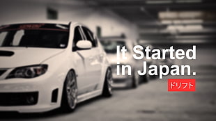 it started in Japan text, car, Japan, drift, Drifting HD wallpaper