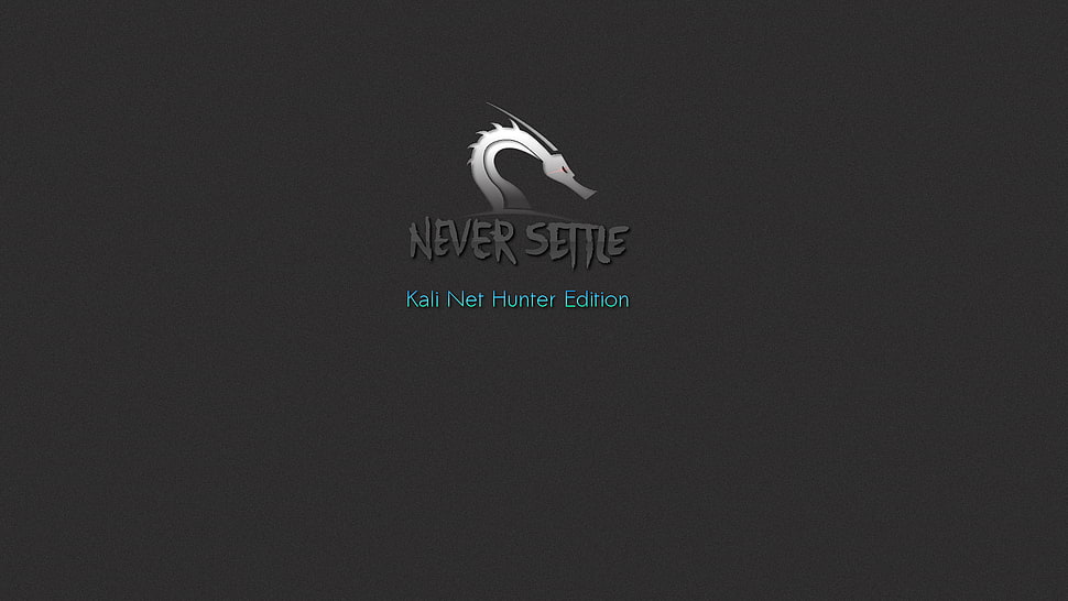 Never Settle logo illustration HD wallpaper