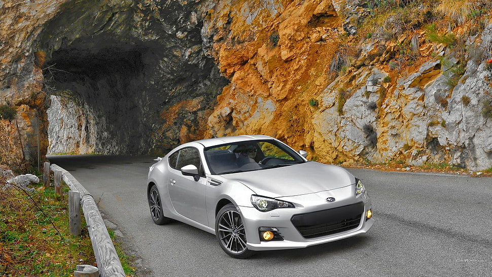 silver coupe, car, Subaru BRZ HD wallpaper