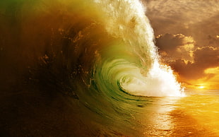 body of water, waves HD wallpaper