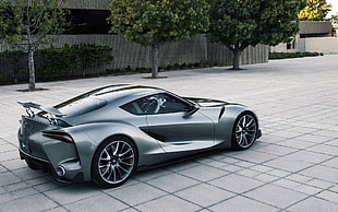 silver supercar, Toyota, Toyota FT-1, concept cars