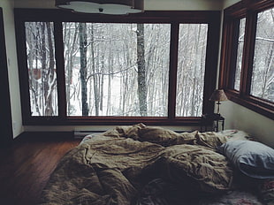 closed clear glass window
