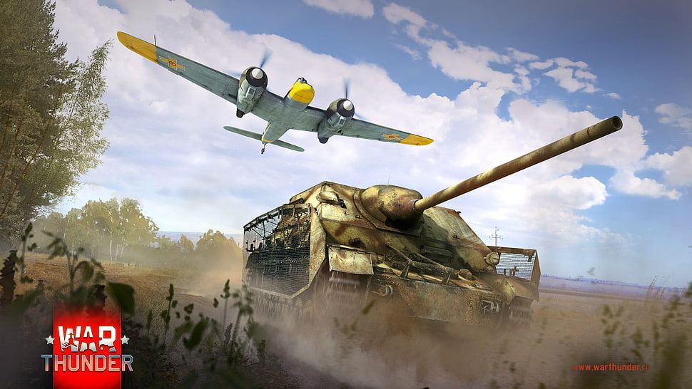 War Thunder game application screenshot, War Thunder, tank, airplane, Gaijin Entertainment HD wallpaper