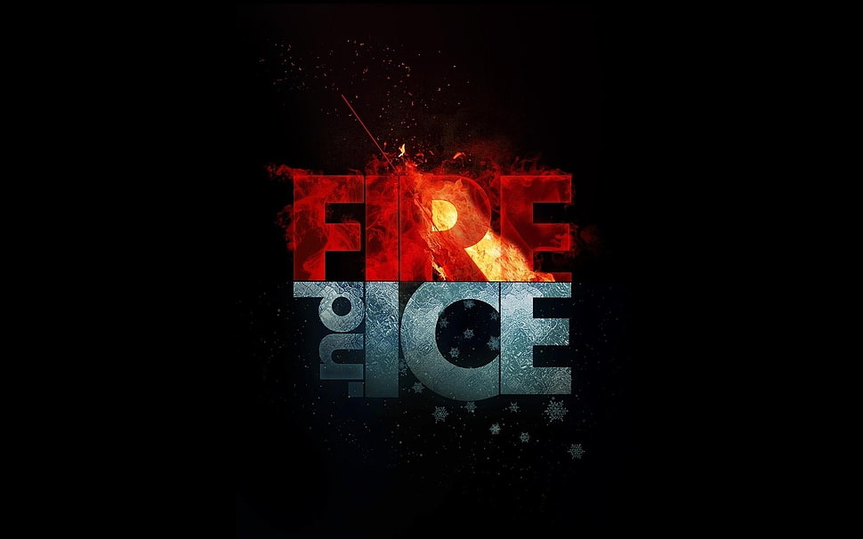 Fire and Ice wallpaper HD wallpaper