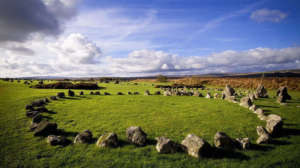 stone garden HD wallpaper