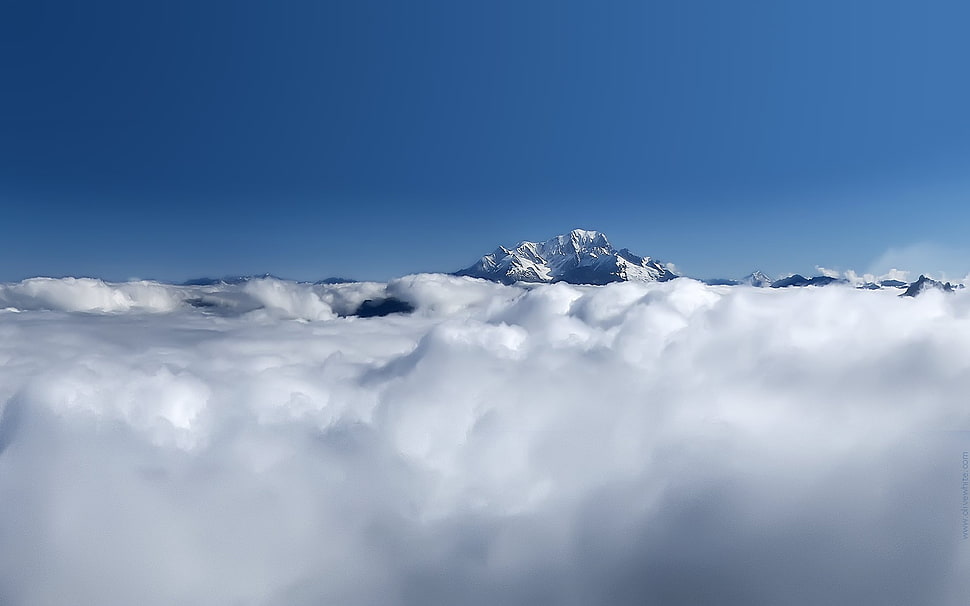 sea of clouds, clouds HD wallpaper