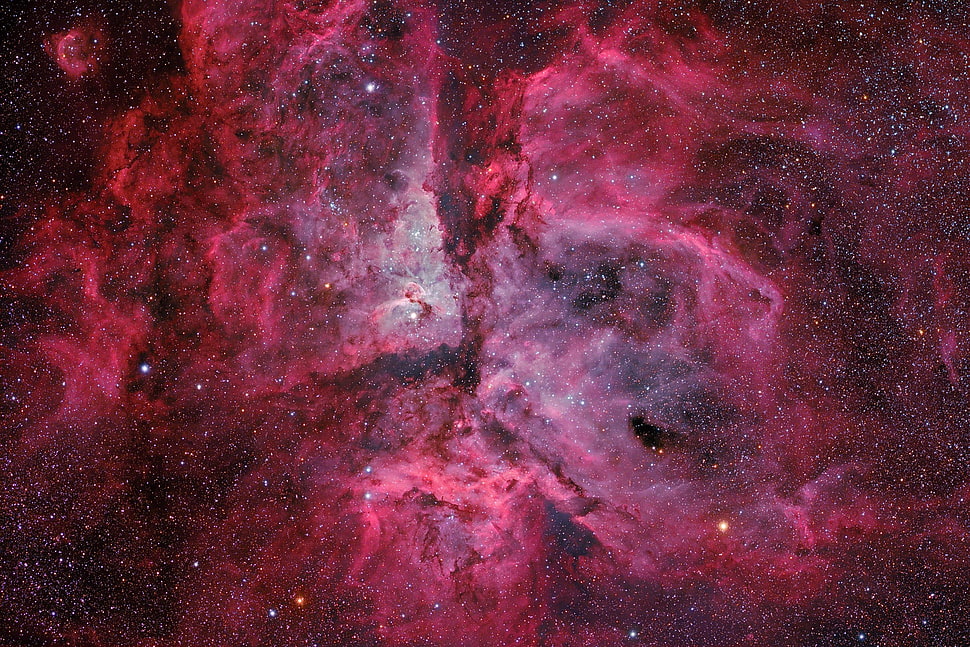 red galaxy HD wallpaper