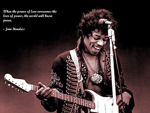 Jimi Hendrix photo, quote, inspirational, Jimi Hendrix, musician HD wallpaper