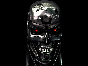 Terminator graphic wallpaper, Terminator, cyborg, movies, T-800